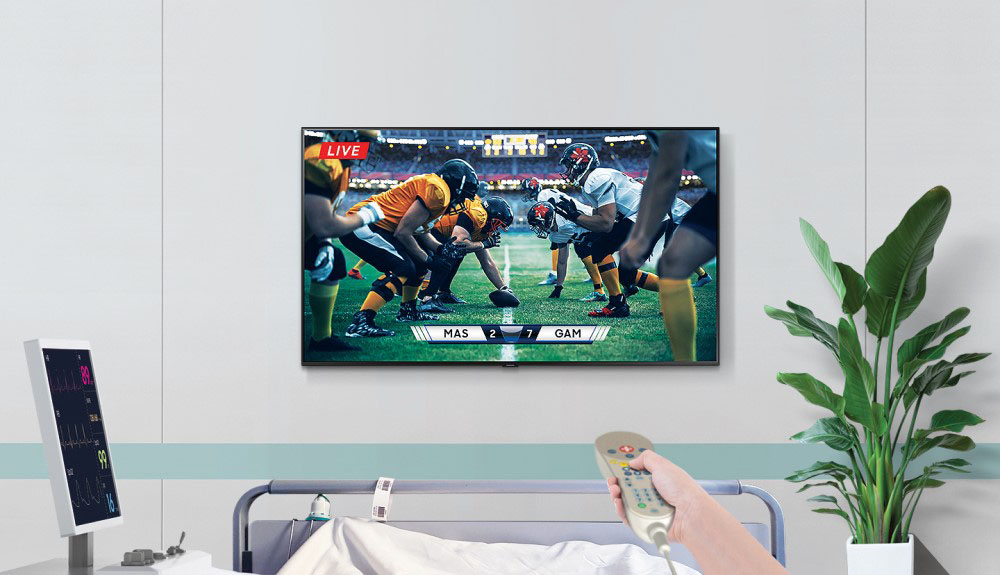 تلویزیون جدید سامسونگ مدل HCU7030 طراحی برای اتاق بیمارستانی