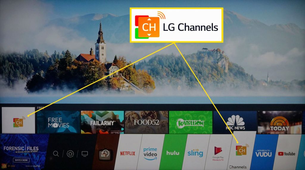 شبکه های تلویزیونی ال جی در تلویزیون های هوشمند LG