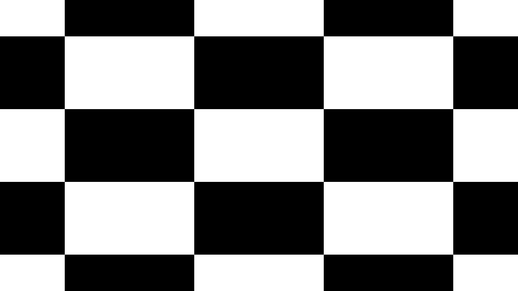 الگوی شطرنجی سیاه و سفید برای تست کنتراست