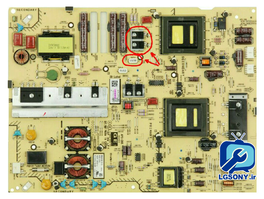 ایراد LED سونی مدل KDL-46EX520