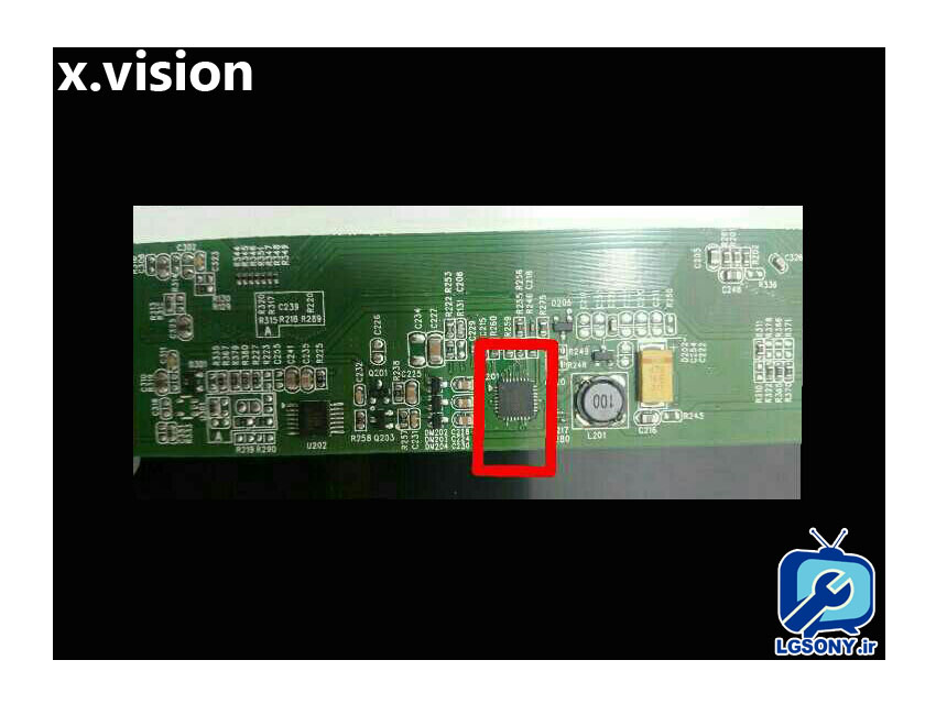 ایراد تلویزیون LED ایکس ویژن 22D20