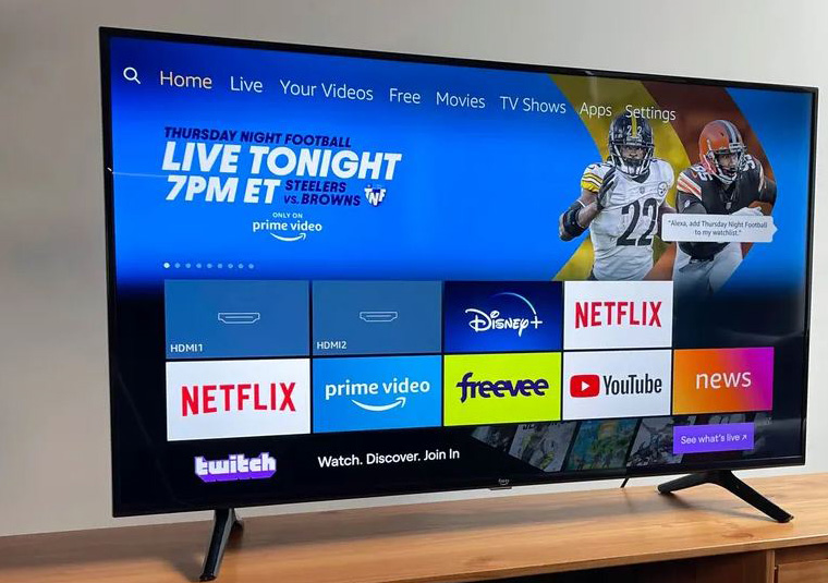 تلویزیون Amazon Fire TV 4-Series - بهترین تلویزیون 43 اینچی ارزان قیمت از نظر روشنایی