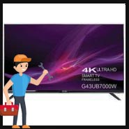 تعمیرات تلویزیون LED ام جی اس مدل G43UB7000W سایز 43 اینچ
