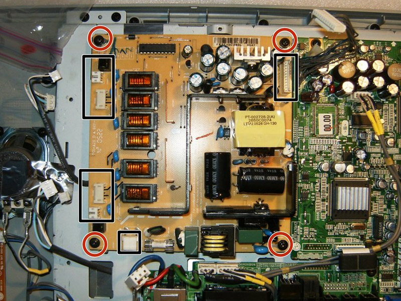 کانکتورهای برد پاور تعمیر تلویزیون LCD ال جی 17LX1R