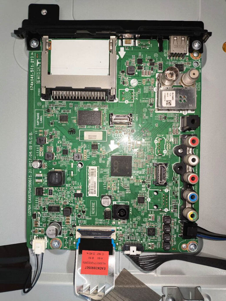 تعمیر مین برد تلویزیون الجی مدل 43lj510v