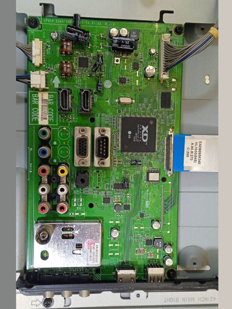 تعمیرات مین برد تلویزیون ال جی مدل 42LCD430