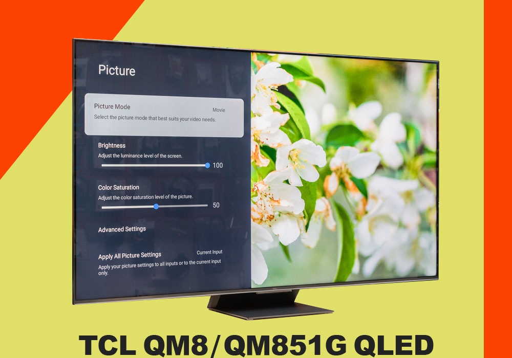 تلویزیون تی سی ال مدل TCL QM8/QM851G QLED - بهترین تلویزیون TCL سال 2025