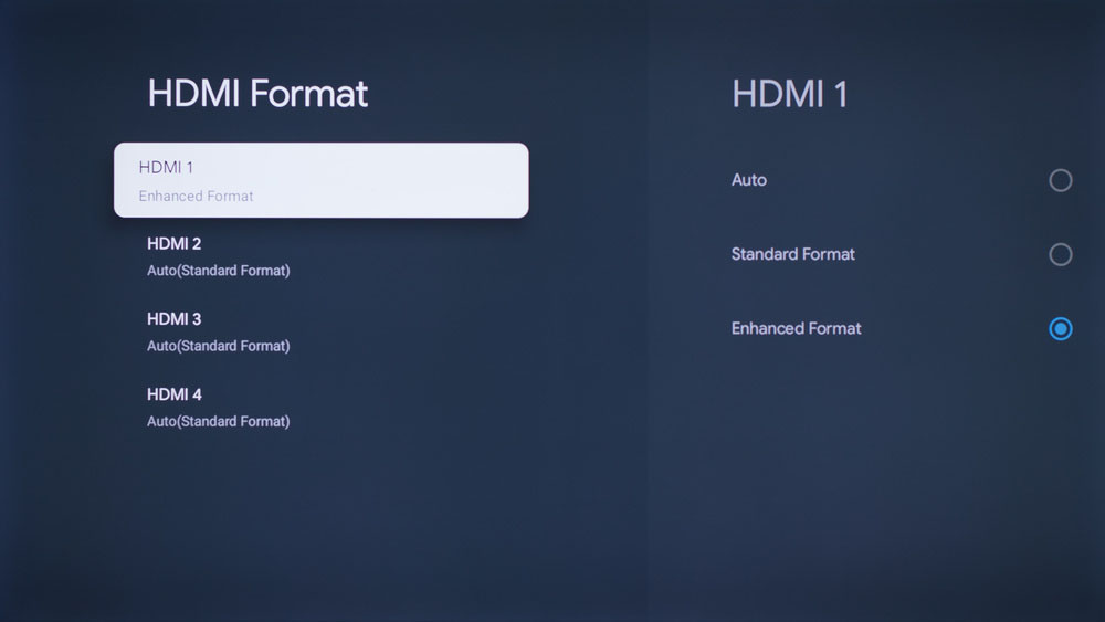 تنظیمات HDMI بازی‌ های کامپیوتری در تلویزیون هایسنس U6/U6N