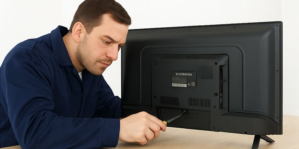 تعمیر تلویزیون ایکس ویژن مدل XT755 روزی حلال