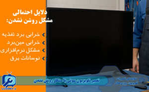 تعمیر تلویزیون سونی با مشکل روشن نشدن تعمیر تلویزیون سونی با مشکل روشن نشدن