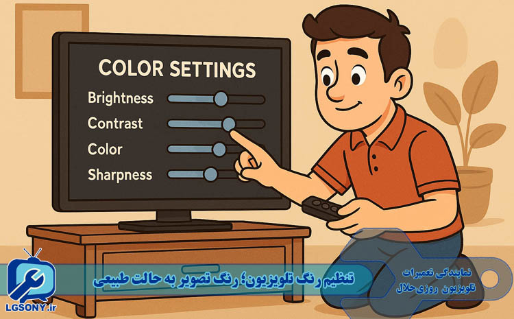 تنظیم رنگ تلویزیون؛ چطور رنگ تصویر را به حالت طبیعی برگردانیم؟