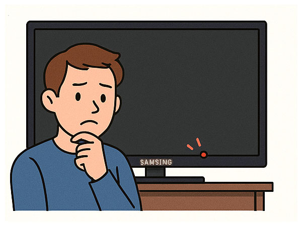 چشمک زدن چراغ پاور تلویزیون سامسونگ samsung