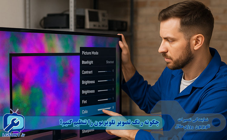چگونه رنگ تصویر تلویزیون را تنظیم کنیم؟ راهنمای کامل رفع مشکل تغییر رنگ