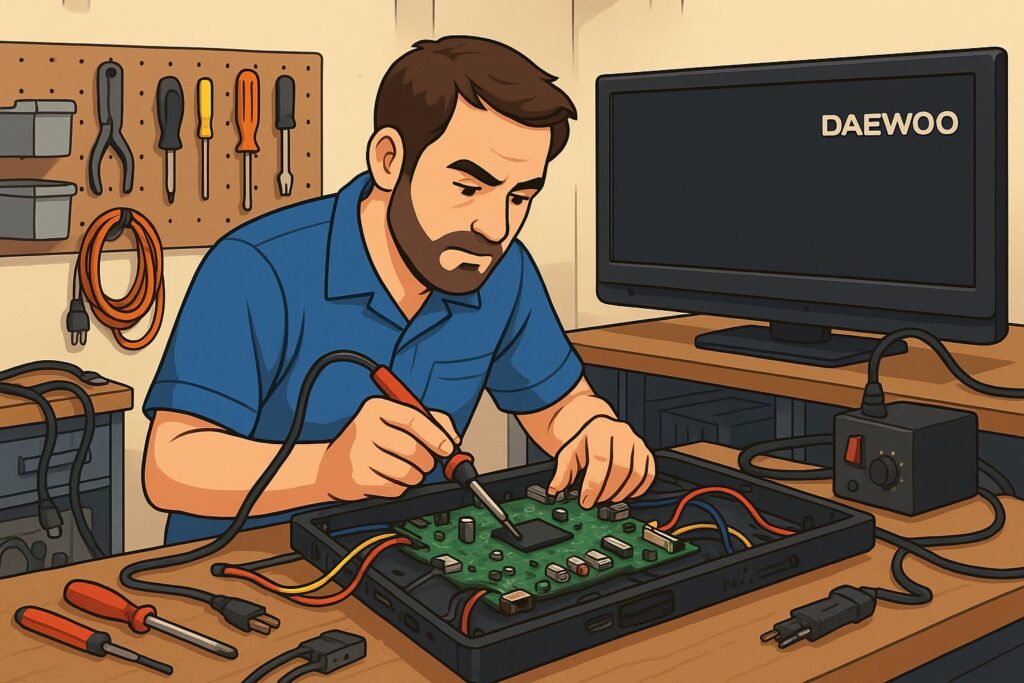 تعمیرات مین برد تلویزیون دوو DAWEOO