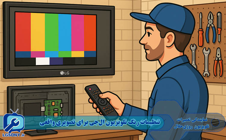  تنظیمات رنگ تلویزیون ال‌جی برای تصویری واقعی و شفاف