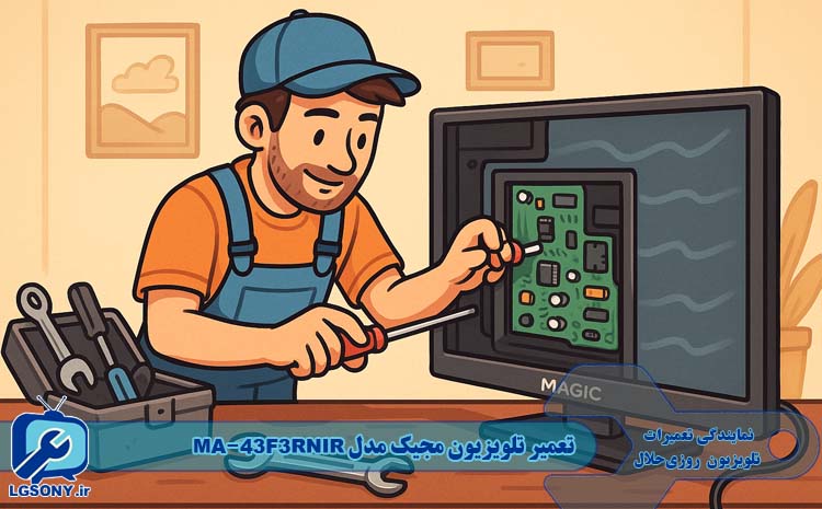 تعمیر تلویزیون مجیک مدل MA-43F3RNIR