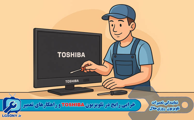خرابی‌ رایج در تلویزیون‌ توشیبا و راهکارهای تعمیر