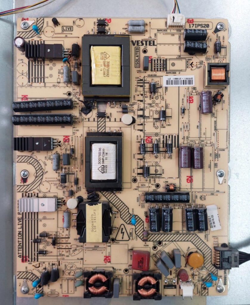 تعمیر برد پاور تلویزیون توشیبا 48L1433