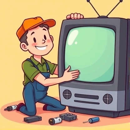 تعمیر مدل‌ های قدیمی و قطعات از رده خارج تلویزیون صنام