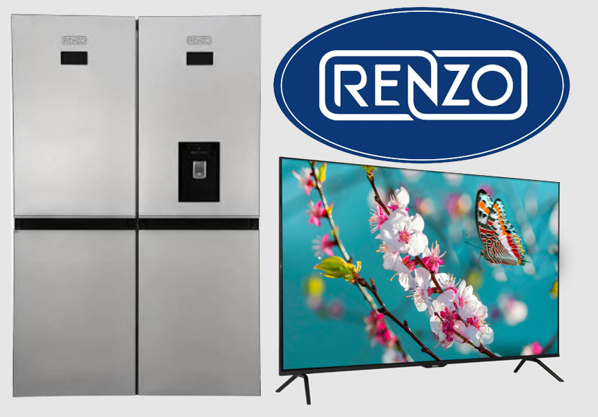 یخچال فریزر و تلویزیون برند رنزو Renzo